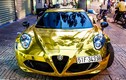 Dân chơi Sài Gòn "bọc vàng" siêu xe Alfa Romeo 4C 